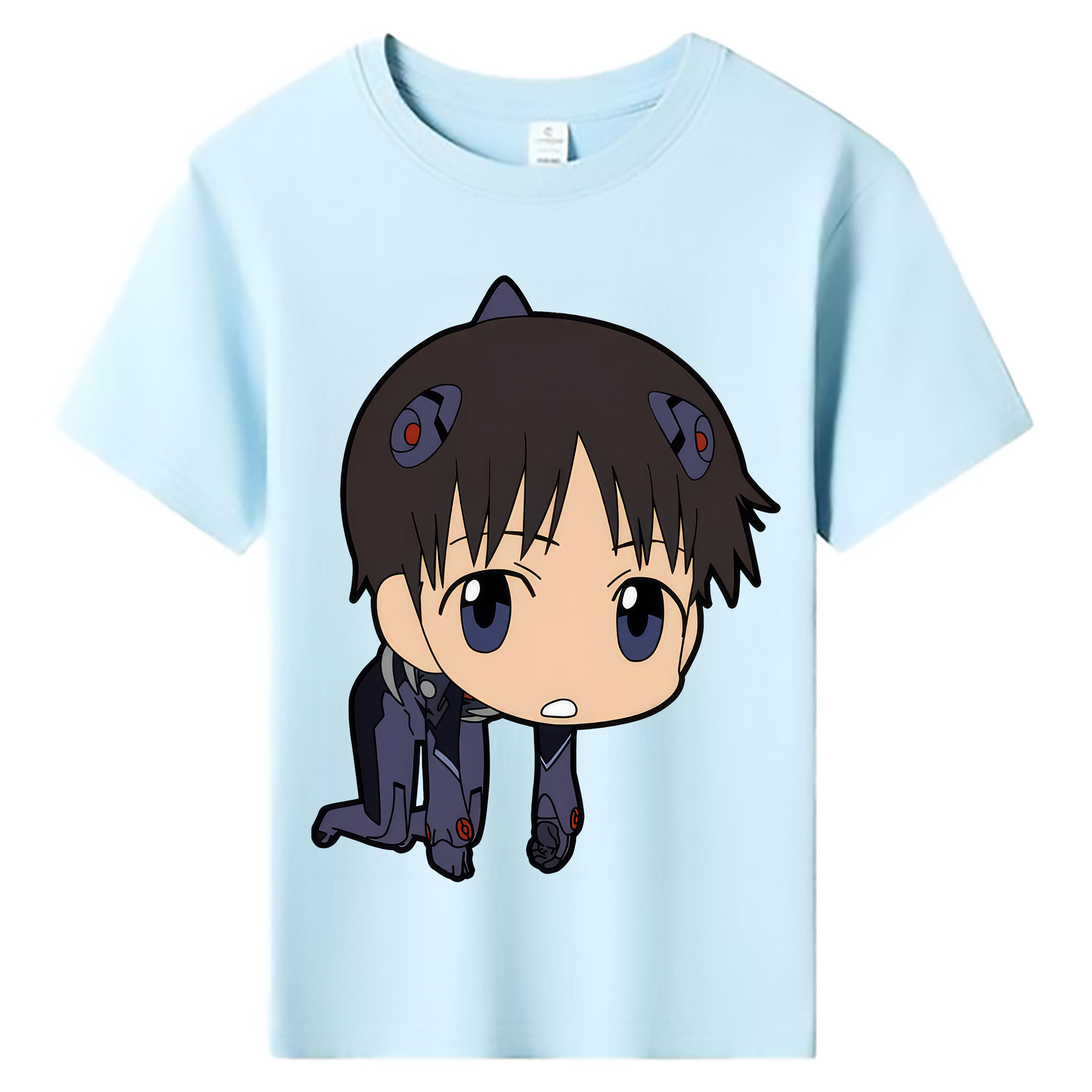 （画像用） EVA 新世紀エヴァンゲリオン 綿100％キッズTシャツ（フロントプリント）
